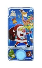 Hediyelik Sulu Halka Geçirme Oyuncağı - Noel Baba ve Geyik Figürlü