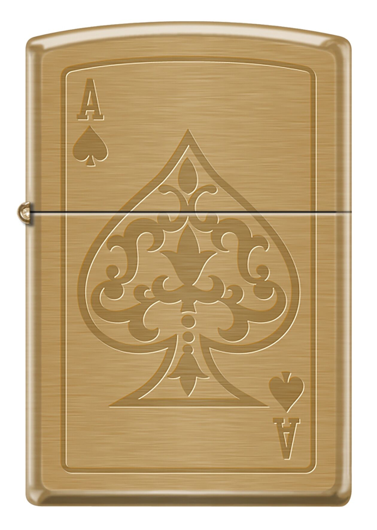 Zippo Ace Of Spades Brushed Brass Dizayn Çakmak