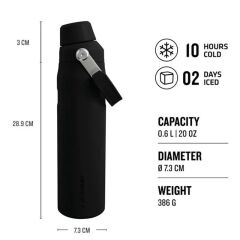 Stanley The Aerolight IceFlow Soğuk Su Termosu 0,60 Lt (20 OZ) - Black