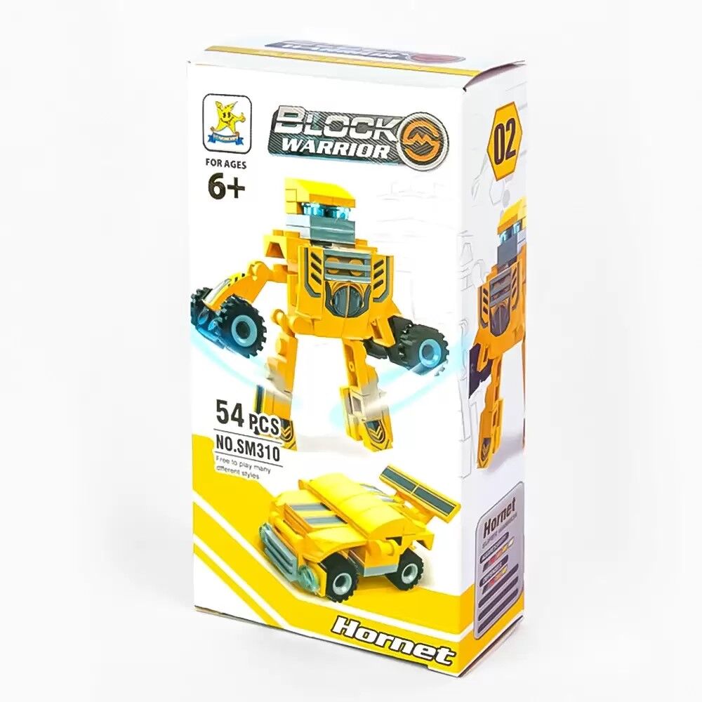 Arabaya Dönüşen Robot Blok Oyuncak Bricks - Block Warrior Hornet