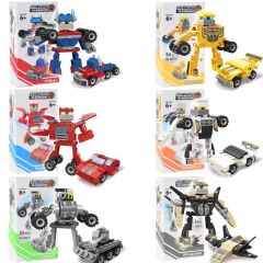 Arabaya Dönüşen Robot Blok Oyuncak Bricks - Block Warrior Hornet