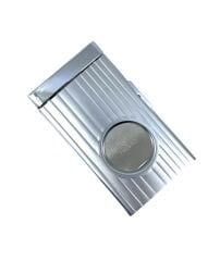 Firebird Lüks Metal Yay Mekanizmalı Puro Kesici (Özel Kutusunda) - Metalik Gri