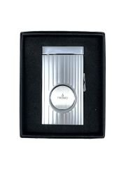 Firebird Lüks Metal Yay Mekanizmalı Puro Kesici (Özel Kutusunda) - Metalik Gri