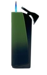 Tek Torch Jet Alev Çakmak - Siyah/Yeşil