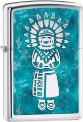 Zippo Indian Princess - Kızılderili Prenses Dizayn Çakmak