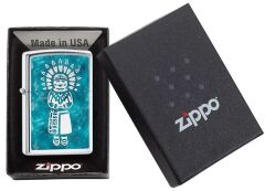 Zippo Indian Princess - Kızılderili Prenses Dizayn Çakmak