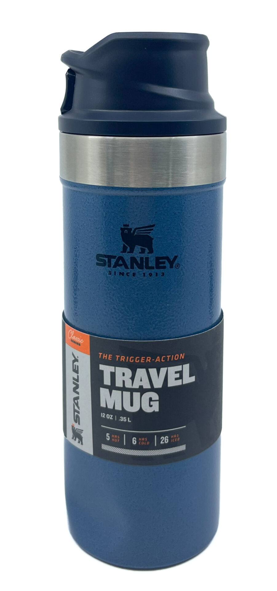 Classic Trigger-Action Travel Mug 0,35 Litre(12 Oz) - Stanley Klasik Tek El Termos Bardak - Hammertone Lake OUTLET ÜRÜN