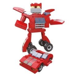 Arabaya Dönüşen Robot Blok Oyuncak Bricks - Block Warrior Racing Fire