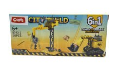 Lelebrother City Build İş Makinesi Seti Eğitici Blok Oyuncak No-1
