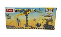 Lelebrother City Build İş Makinesi Seti Eğitici Blok Oyuncak No-1