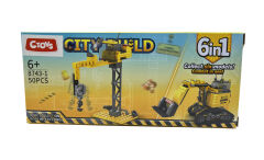 Lelebrother City Build İş Makinesi Seti Eğitici Blok Oyuncak No-1