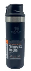 Stanley 0.47L Classic Trigger-Action Travel Mug - Matte Black OUTLET ÜRÜN