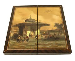 Yenigün Üsküdar Üçüncü Ahmet Çeşmesi Resimli Tavla