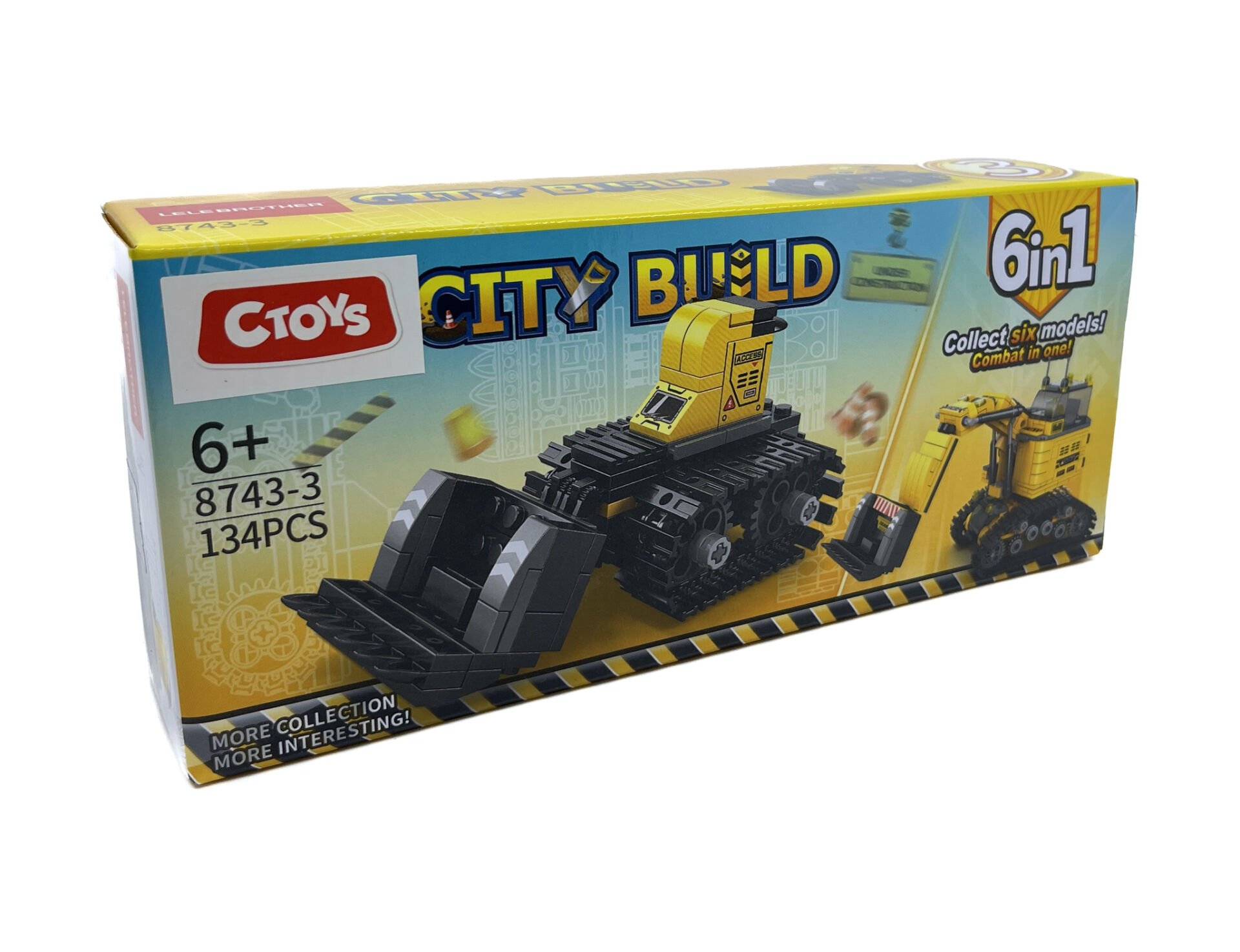 Lelebrother City Build İş Makinesi Seti Eğitici Blok Oyuncak No-3