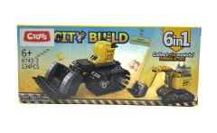 Lelebrother City Build İş Makinesi Seti Eğitici Blok Oyuncak No-3