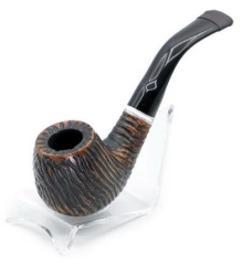 Dapper El Oyması 9mm Filtreli Pipo (Beyaz Bilezik)