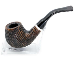 Dapper El Oyması 9mm Filtreli Pipo (Beyaz Bilezik)