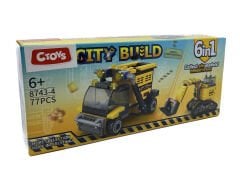 Lelebrother City Build İş Makinesi Seti Eğitici Blok Oyuncak No-4