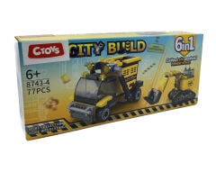 Lelebrother City Build İş Makinesi Seti Eğitici Blok Oyuncak No-4