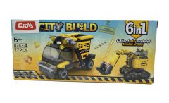 Lelebrother City Build İş Makinesi Seti Eğitici Blok Oyuncak No-4