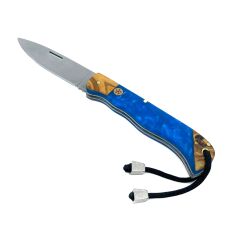 Epoksi Kabze  El Yapımı Paslanmaz Çelik Katlanabilir Çakı