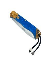 Epoksi Kabze  El Yapımı Paslanmaz Çelik Katlanabilir Çakı