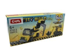 Lelebrother City Build İş Makinesi Seti Eğitici Blok Oyuncak No-5