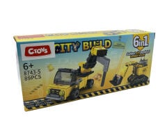 Lelebrother City Build İş Makinesi Seti Eğitici Blok Oyuncak No-5