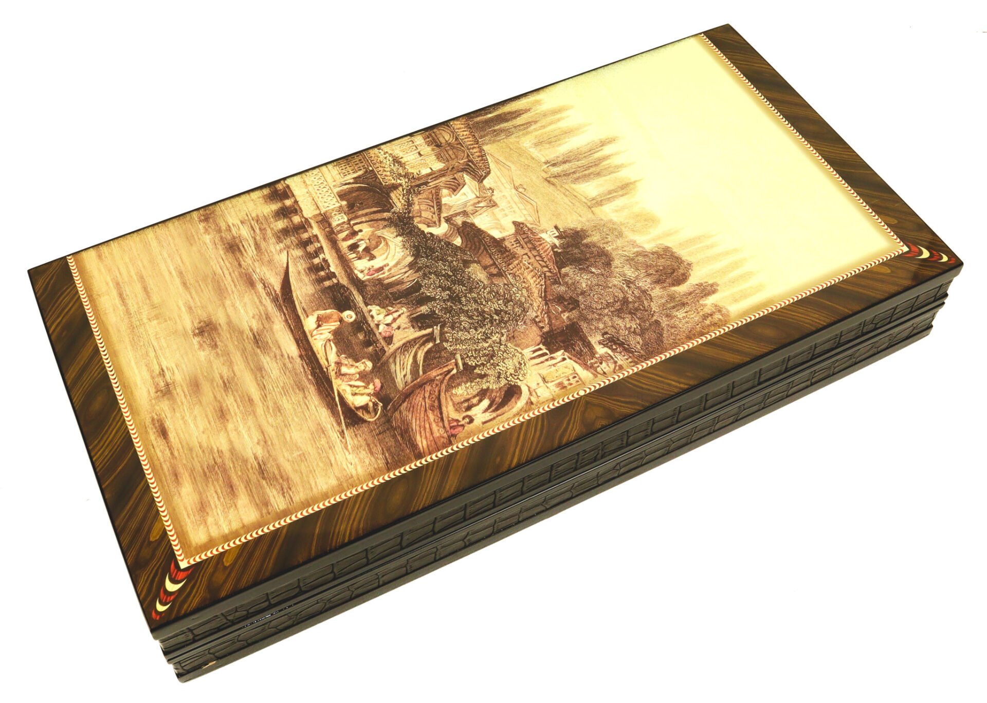 Yenigün Artwork Tavla Yeniköy Yalılar Baskılı - Büyük Tavla