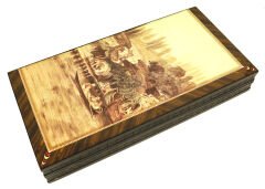 Yenigün Artwork Tavla Yeniköy Yalılar Baskılı - Büyük Tavla