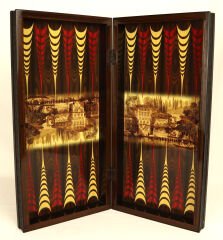 Yenigün Artwork Tavla Yeniköy Yalılar Baskılı - Büyük Tavla