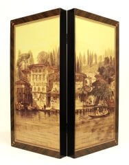 Yenigün Artwork Tavla Yeniköy Yalılar Baskılı - Büyük Tavla
