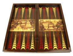 Yenigün Artwork Tavla Yeniköy Yalılar Baskılı - Büyük Tavla