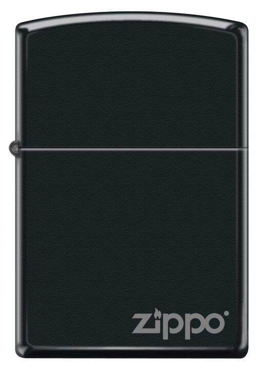 Zippo Logo Black Matte Dizayn Çakmak