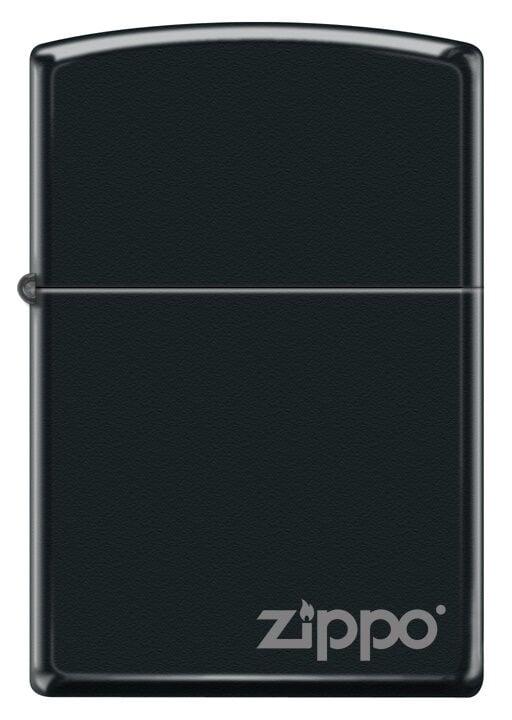 Zippo Logo Black Matte Dizayn Çakmak