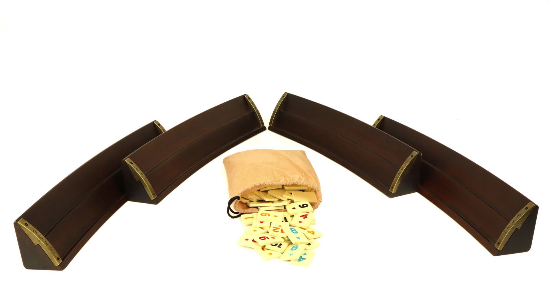 Eser Oval Okey Takımı, Doğal Ahşap Oval Okey Takımı (101 Okey Oyun Seti) Kaliteli Masif Ahşap - Kahverengi Model: 2