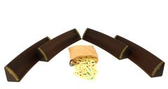 Eser Oval Okey Takımı, Doğal Ahşap Oval Okey Takımı (101 Okey Oyun Seti) Kaliteli Masif Ahşap - Kahverengi Model: 2