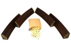 Eser Oval Okey Takımı, Doğal Ahşap Oval Okey Takımı (101 Okey Oyun Seti) Kaliteli Masif Ahşap - Kahverengi Model: 2