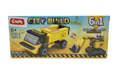 Lelebrother City Build İş Makinesi Seti Eğitici Blok Oyuncak No-6