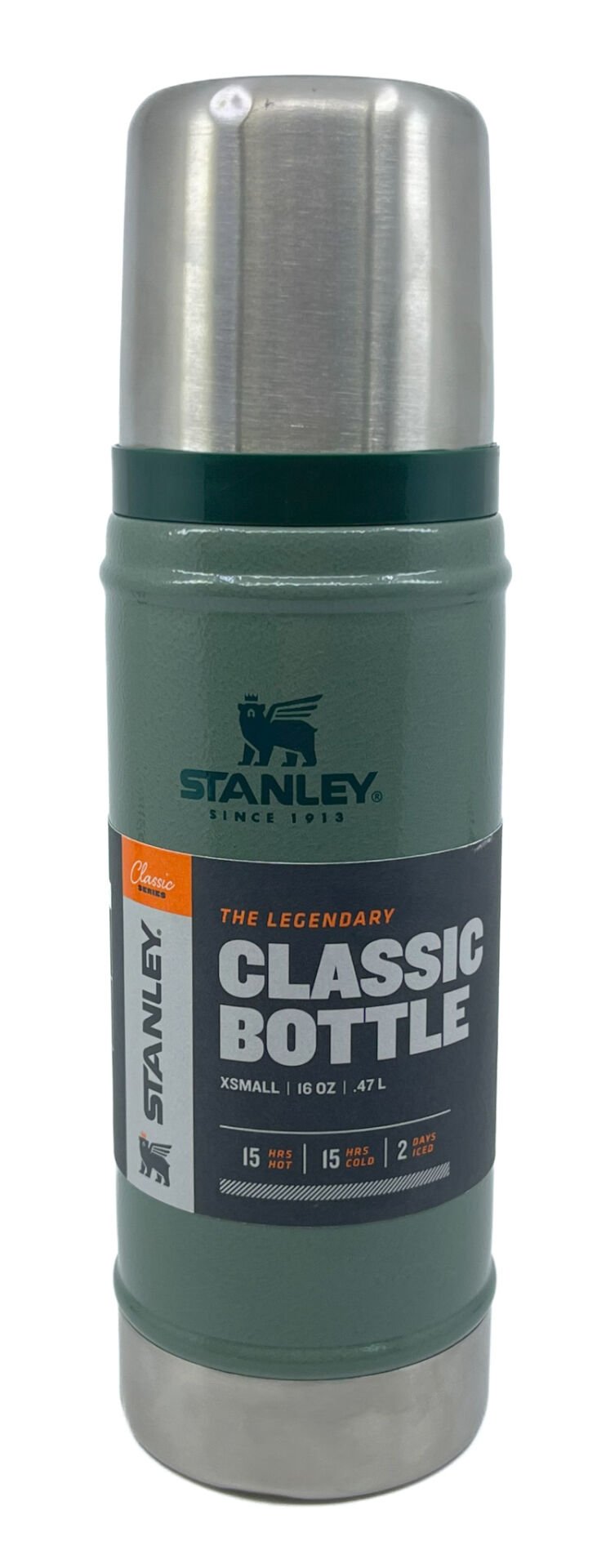 Stanley Legendary Klasik Vakumlu Paslanmaz Çelik Termos 0.47 LT(16 OZ) - Hammertone Green OUTLET ÜRÜN