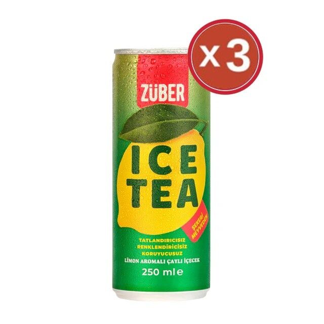 Zuber Ice Tea Limon 250 ml x 3 Adet