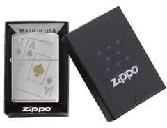Zippo Brushed Spades Black Jack Dizayn Çakmak