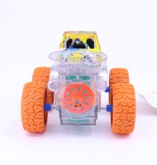 Takla Atan Işıklı Gear Chariot Stunt Car - Turuncu