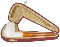 Lületaşı Pipo / Doğal Lületaşı El Yapımı Özel Kutulu