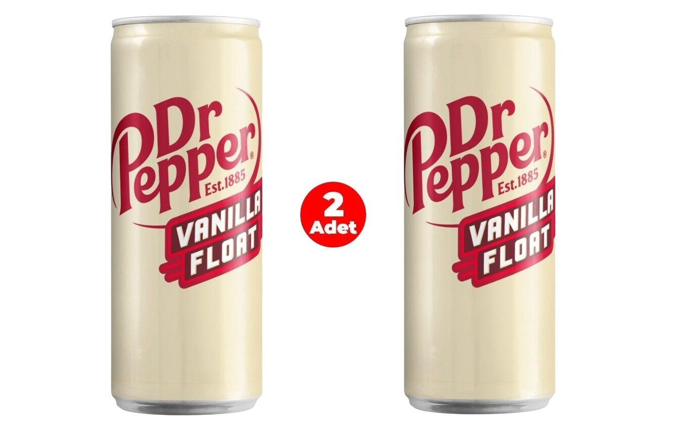 Dr Pepper Vanilla Float - Vanilyalı Gazlı İçecek 330 ml x 2 ADET