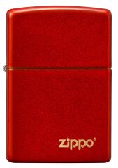 Zippo Metallic Red Logo Dizayn Çakmak