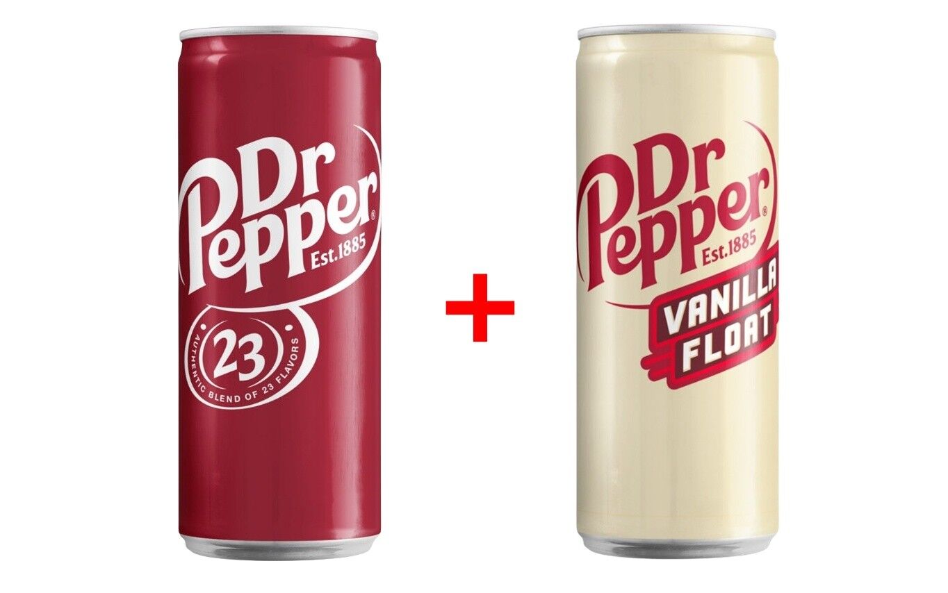 Dr Pepper Original Karışık Aromalı + Vanilla Float Vanilya Aromalı Gazlı İçecek 330 ml