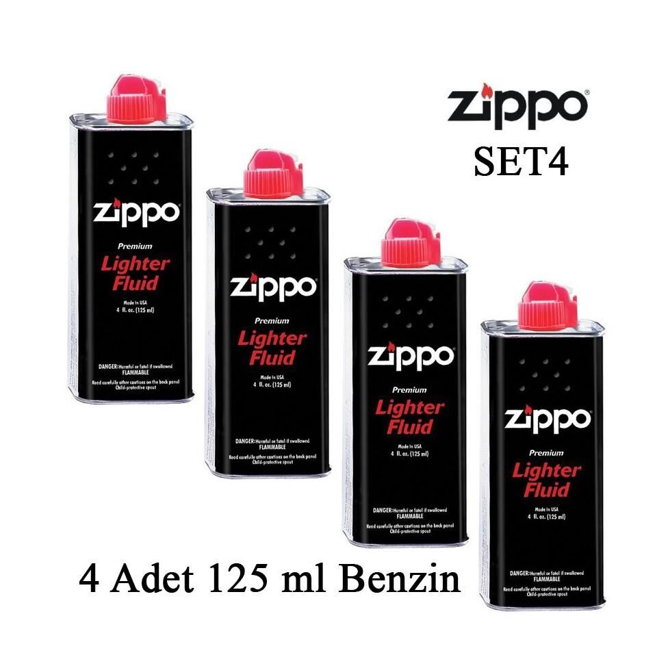 Zippo Çakmak Benzini 4Adet