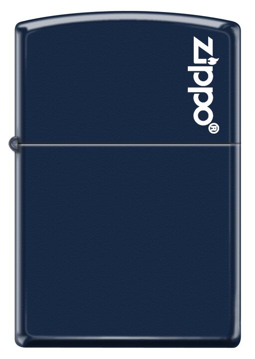 Zippo Navy Matte Logo Dizayn Çakmak
