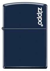 Zippo Navy Matte Logo Dizayn Çakmak